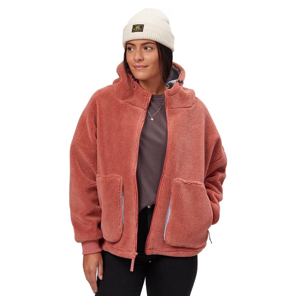 Basin+Range Teddy Sherpa Shearling Hoodie Zip Sherpa Hooded fleece faux fur M